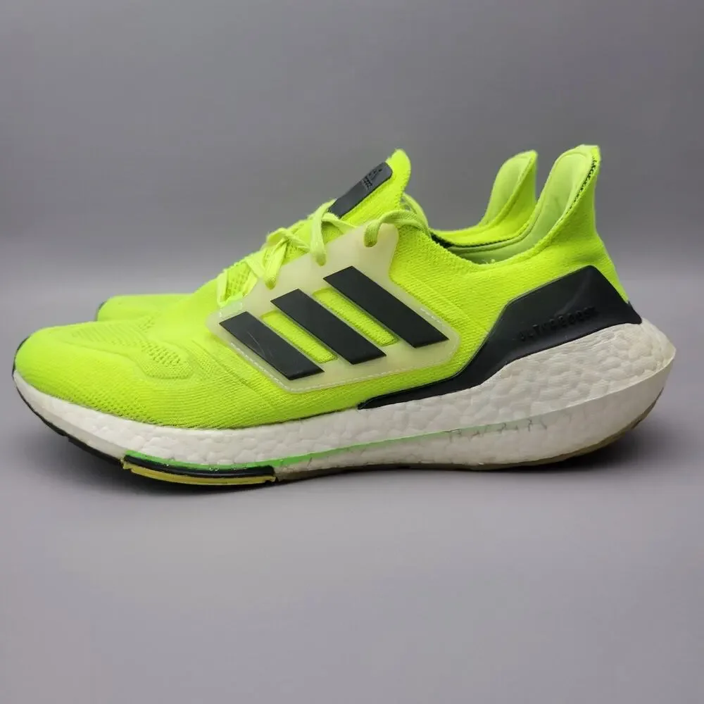 Adidas Ultraboost 22 Men Running Shoes Athletic Yellow Trainers GX6639 Size 10